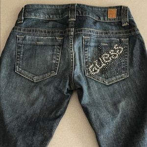 Guess jeans with rhinestones